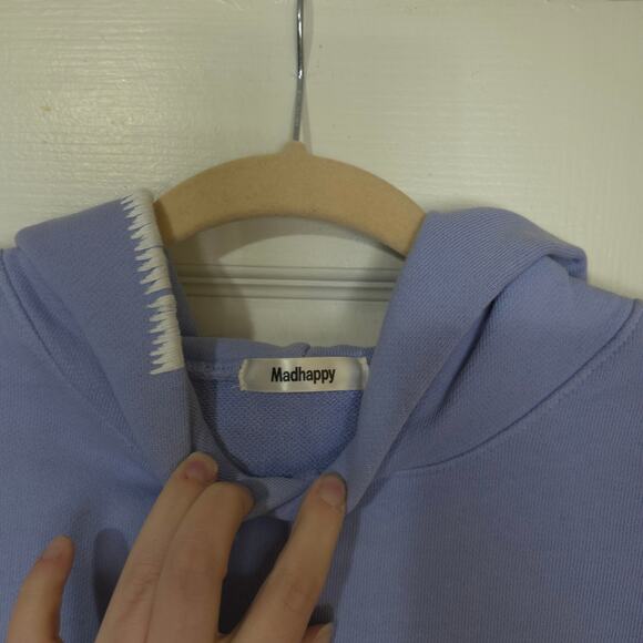 Madhappy Classic Cotton Hoodie in Lilac / Lavender Size XS - Picture 5 of 6
